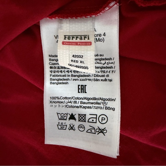 SCUDERIA FERRARI Red Graphic Logo T-Shirt Racing Motorsport Tee xl - Picture 8 of 11